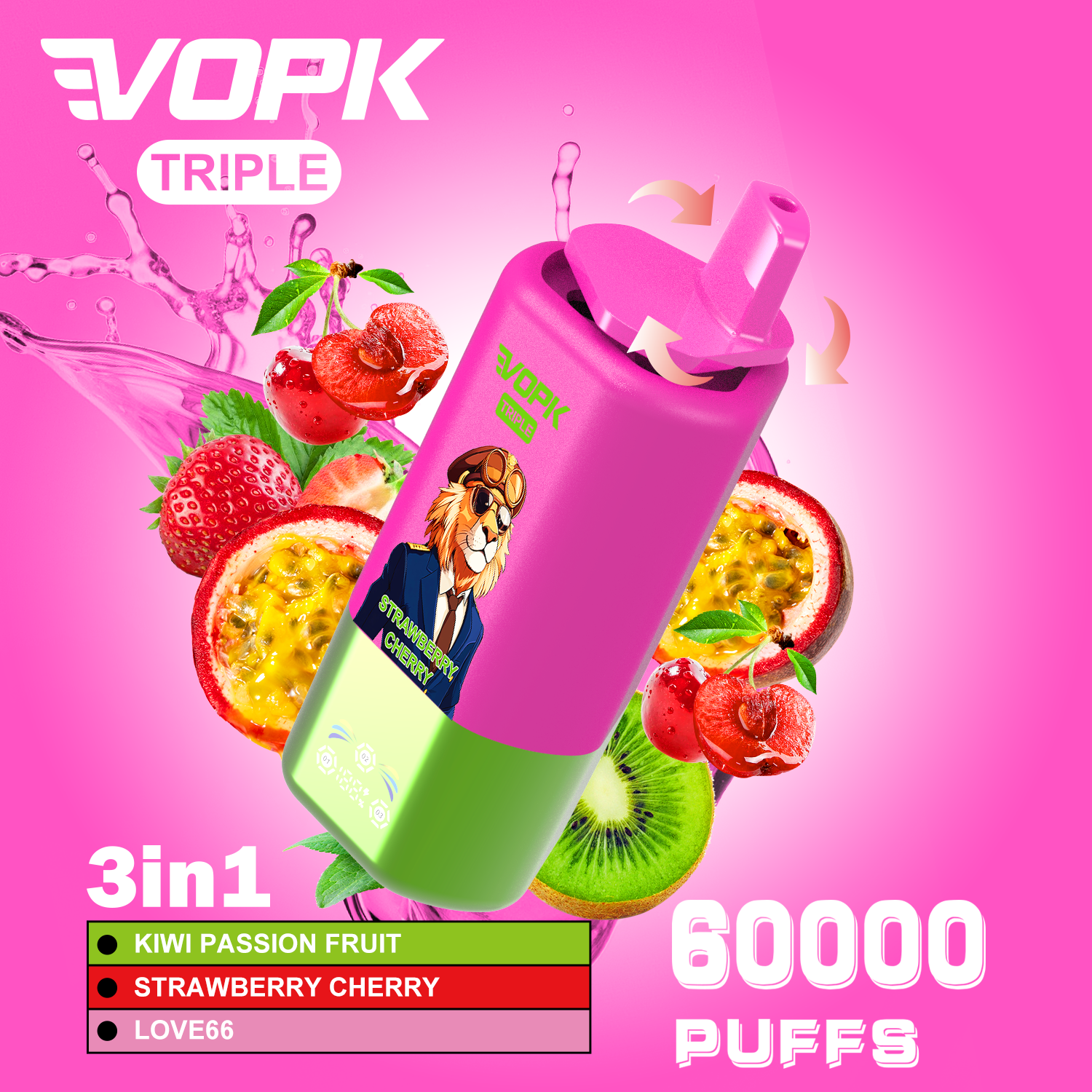 VOPK-TRIPE 60000PUFFS Vape - Image 10