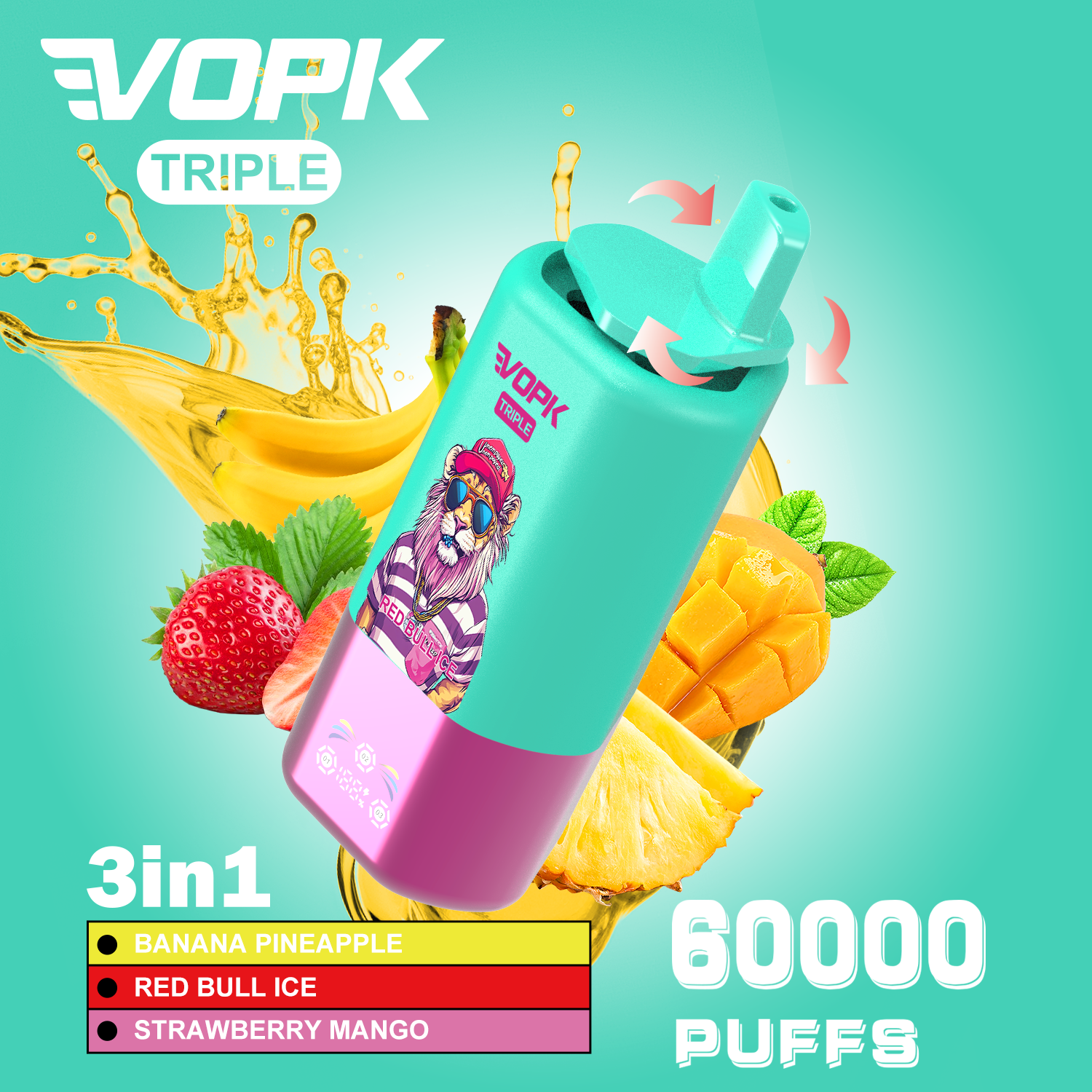 VOPK-TRIPE 60000PUFFS Vape - Image 11