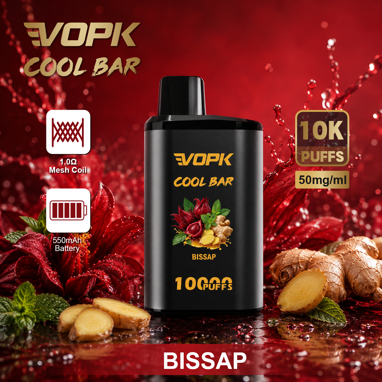 VOPK COOL BAR 10000 Puffs Vape - Image 8