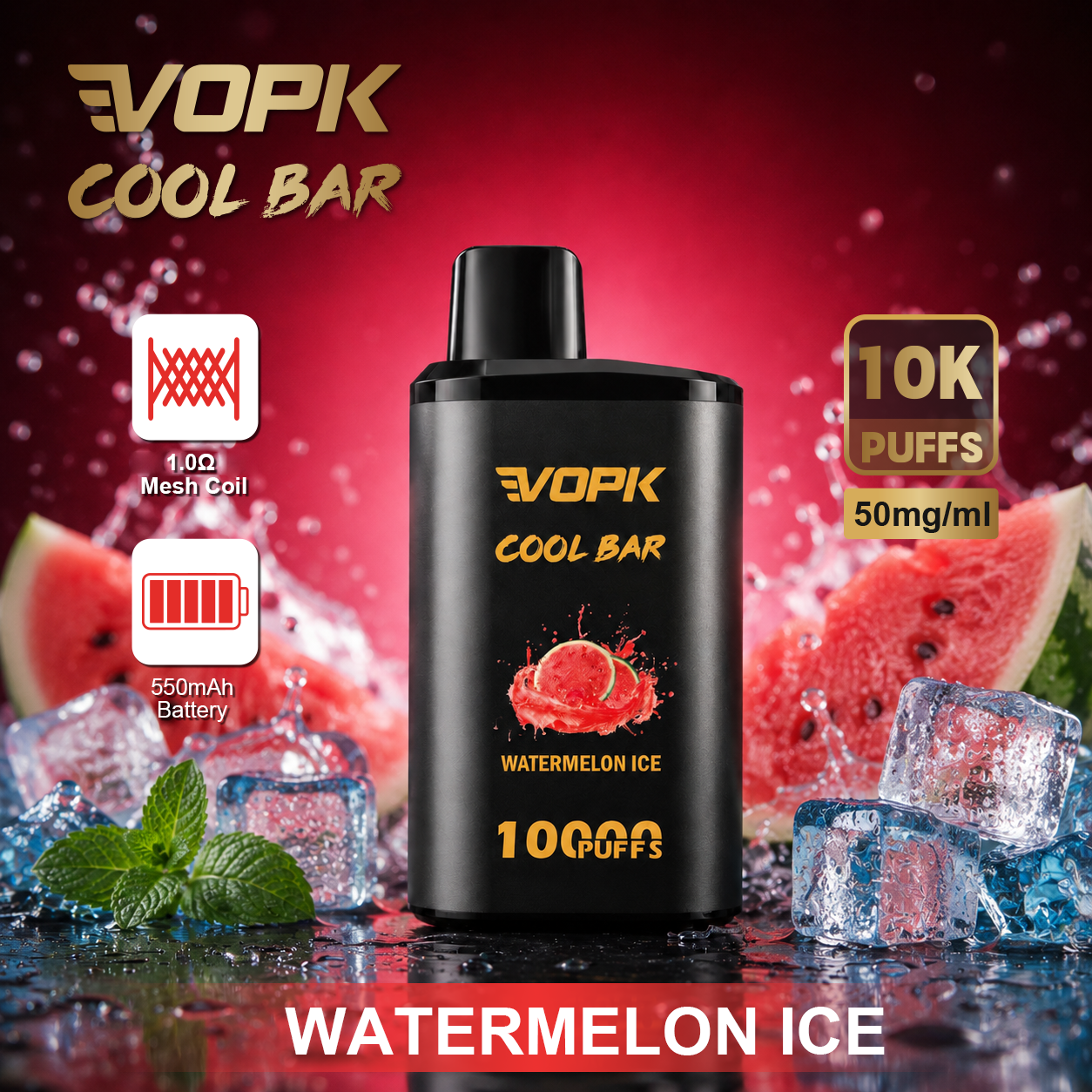 Alternative view of VOPK COOL BAR 10000 Puffs Vape